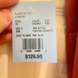 Chianti Plunge V-Neck Dress